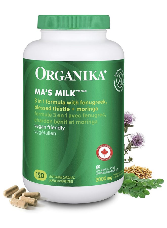 Organika Ma'S Milk Vcaps 120S - Image 1